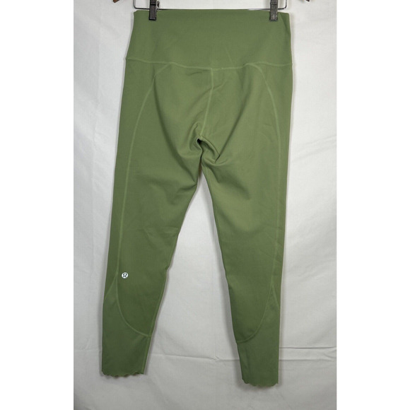 Lululemon Align HR Pant 25" Scalloped Hem -Light Green Size 10 Bnfts Charity - Picture 2 of 8